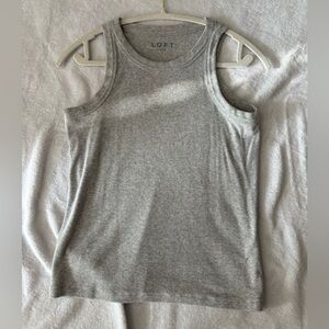 LOFT Heather Gray Tank Top